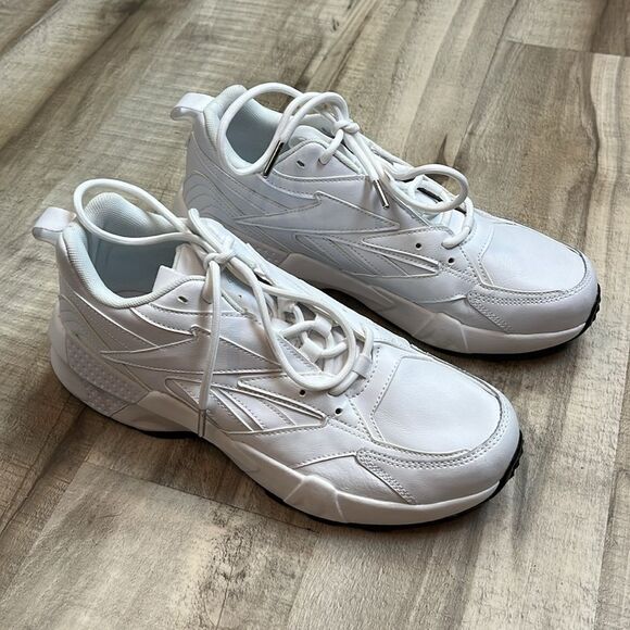 Reebok Aztrek Double Mix white vegan leather sneakers size 10 - Picture 5 of 11